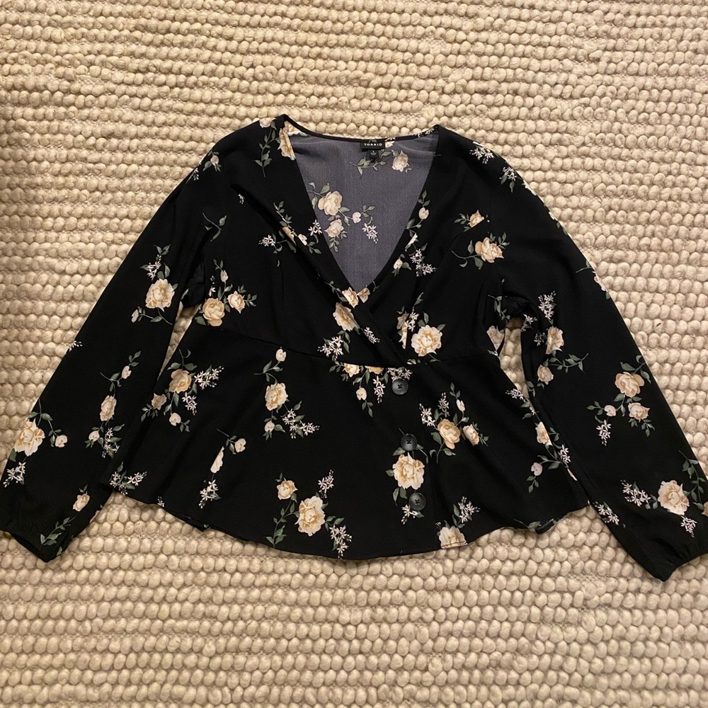 Torrid Peplum-like Blouse Size 1